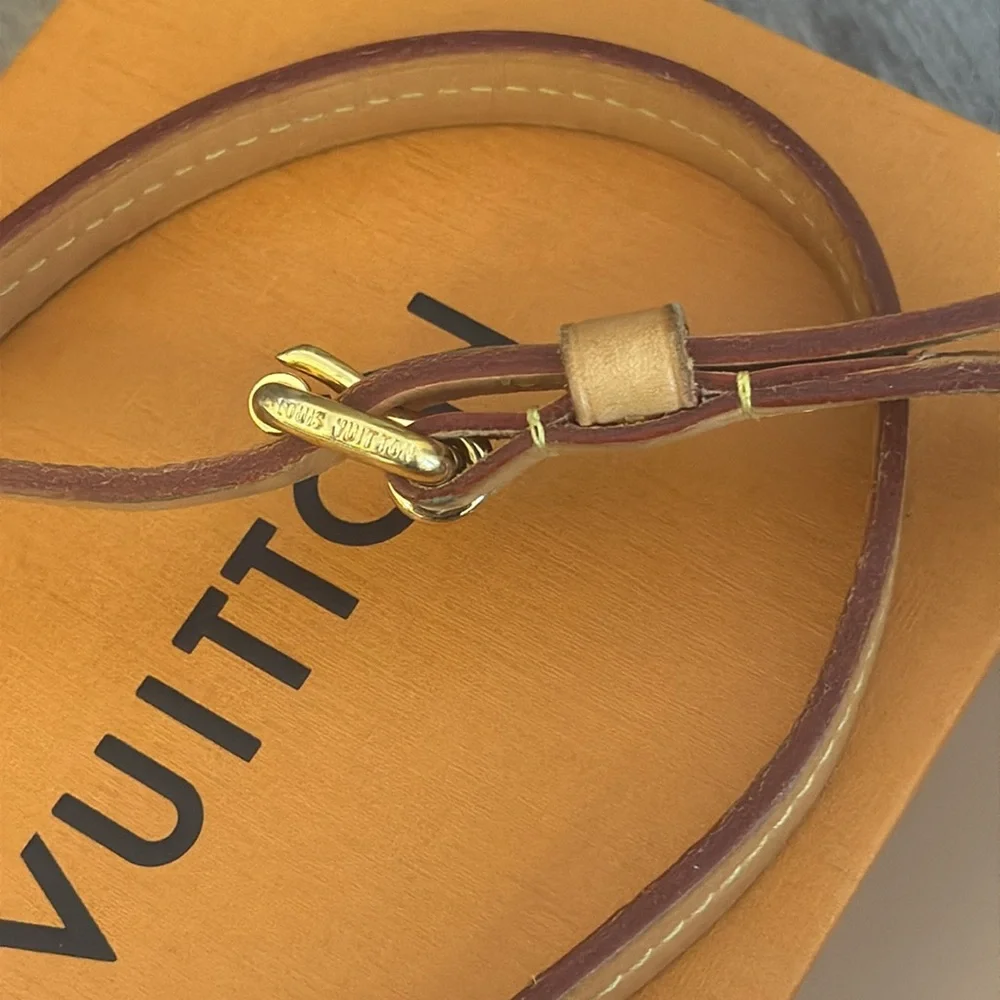 Louis Vuitton Brown vachetta leather replacement strap